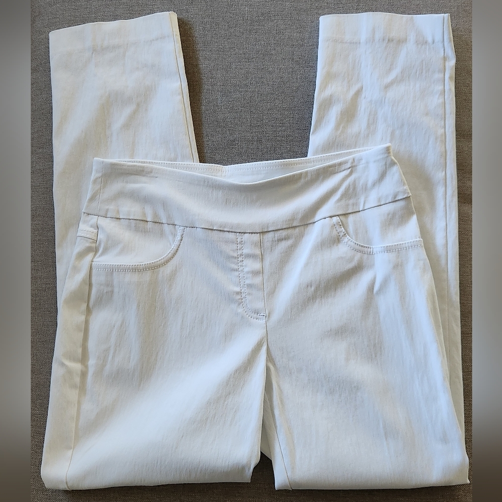 Ruby Rd White Stretch Pants - Picture 3 of 14